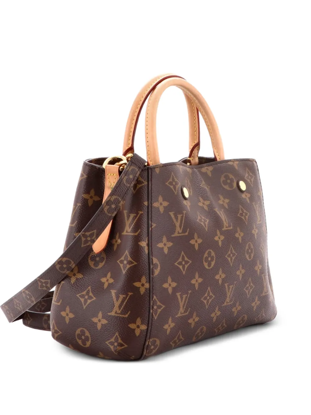 Louis Vuitton Pre-Owned Montaigne Handbag Monogram Canvas BB satchel - Marrone