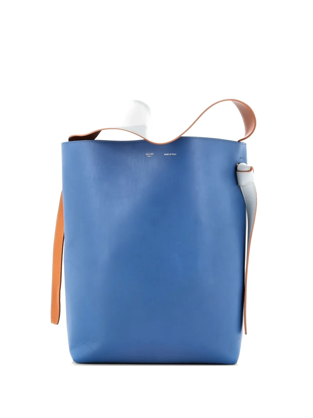 Celine Pre-Owned Twisted Cabas Tote Calfskin Small hobo bag - Blu