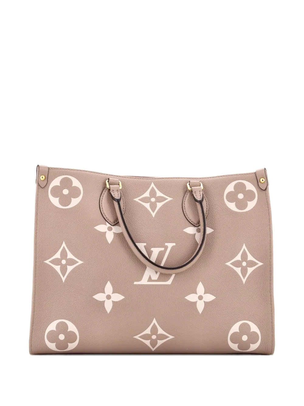 Louis Vuitton Pre-Owned OnTheGo Tote Bicolor Monogram Empreinte Giant MM shoulder bag - Nude