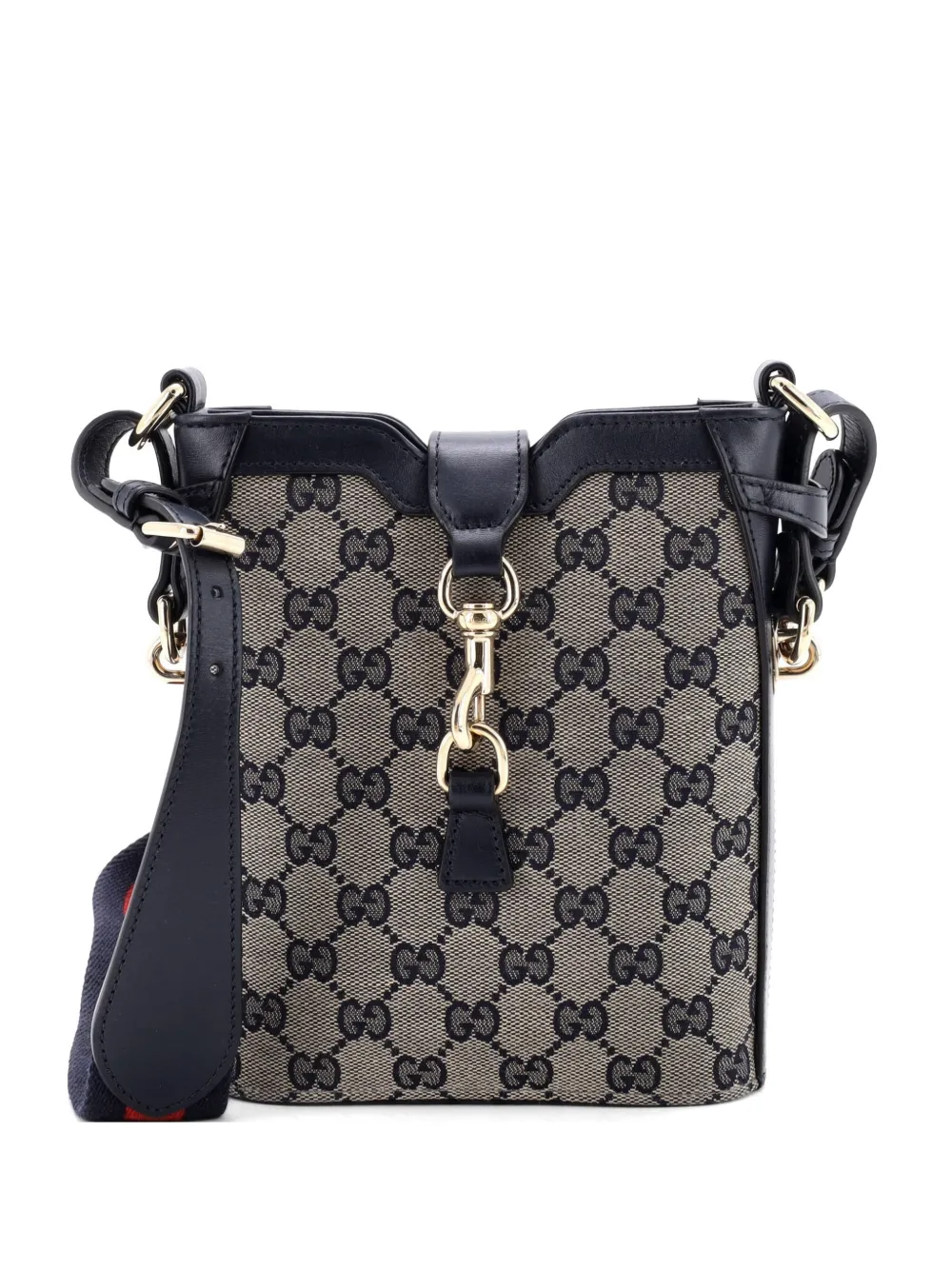 Gucci Pre-Owned GG Canvas with Leather Mini bucket bag - Blu