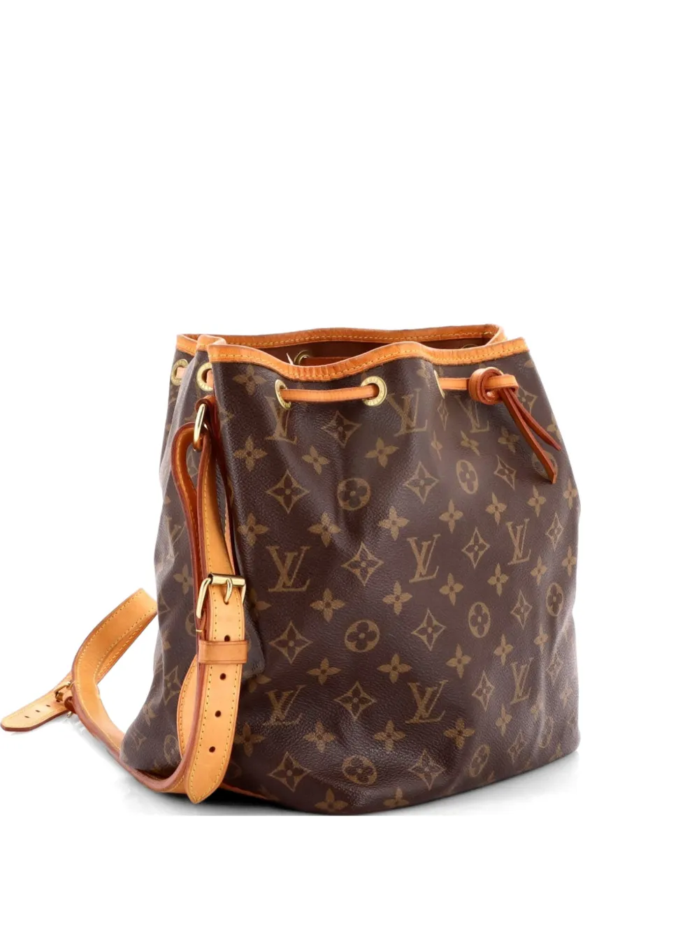 Louis Vuitton Pre-Owned Petit Noe Handbag Monogram Canvas bucket bag - Marrone