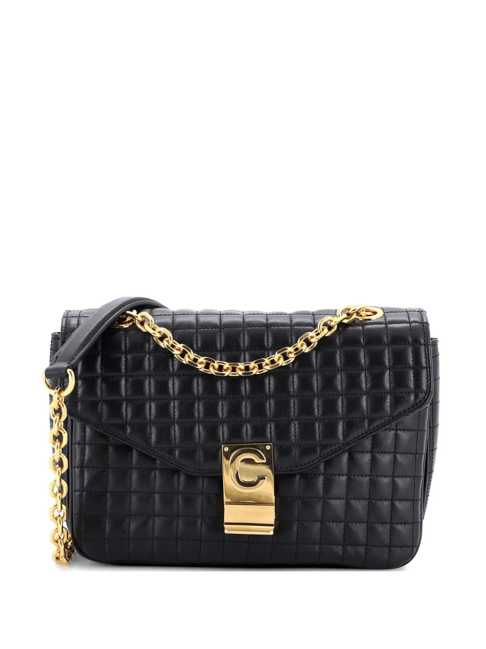 Celine Pre-Owned C Bag Quilted Leather Medium shoulder bag - Nero
