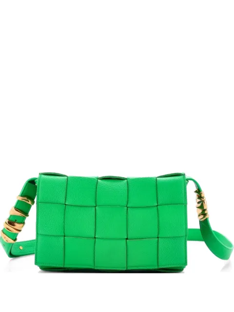 Bottega Veneta Pre-Owned Cassette Maxi Intrecciato Grained Leather crossbody bag