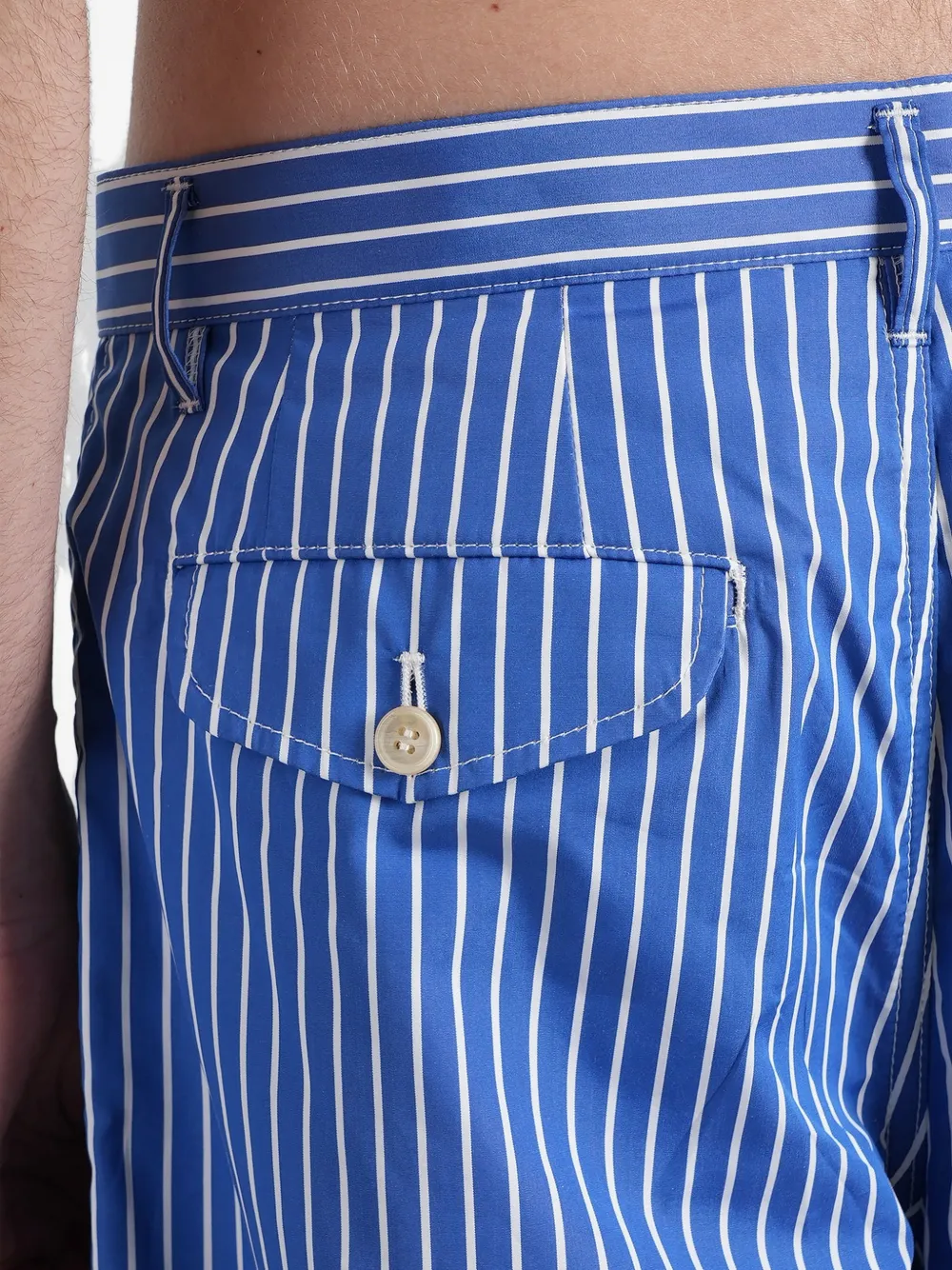 Comme Des Garçons Shirt Gestreepte shorts Blauw
