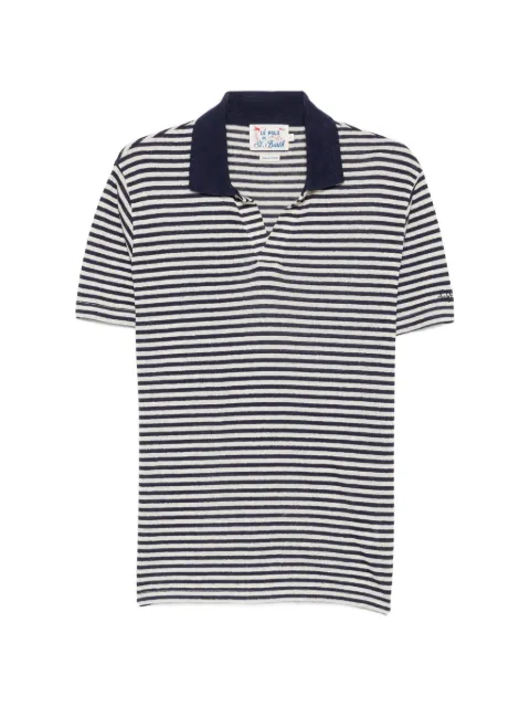 MC2 Saint Barth playera Rye manga corta con rayas estampadas