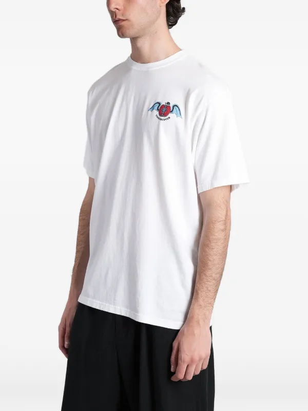 Undercover apple-print T-shirt | White | FARFETCH JO