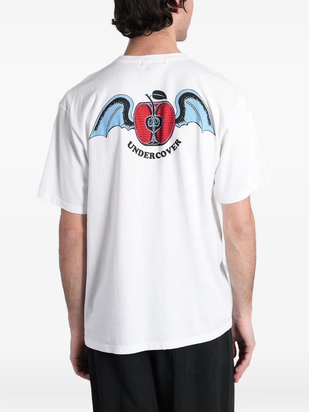 Undercover T-shirt met appelprint Wit
