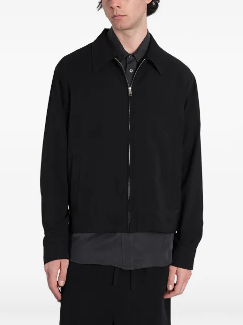 Grifoni casual zip-up collared jacket
