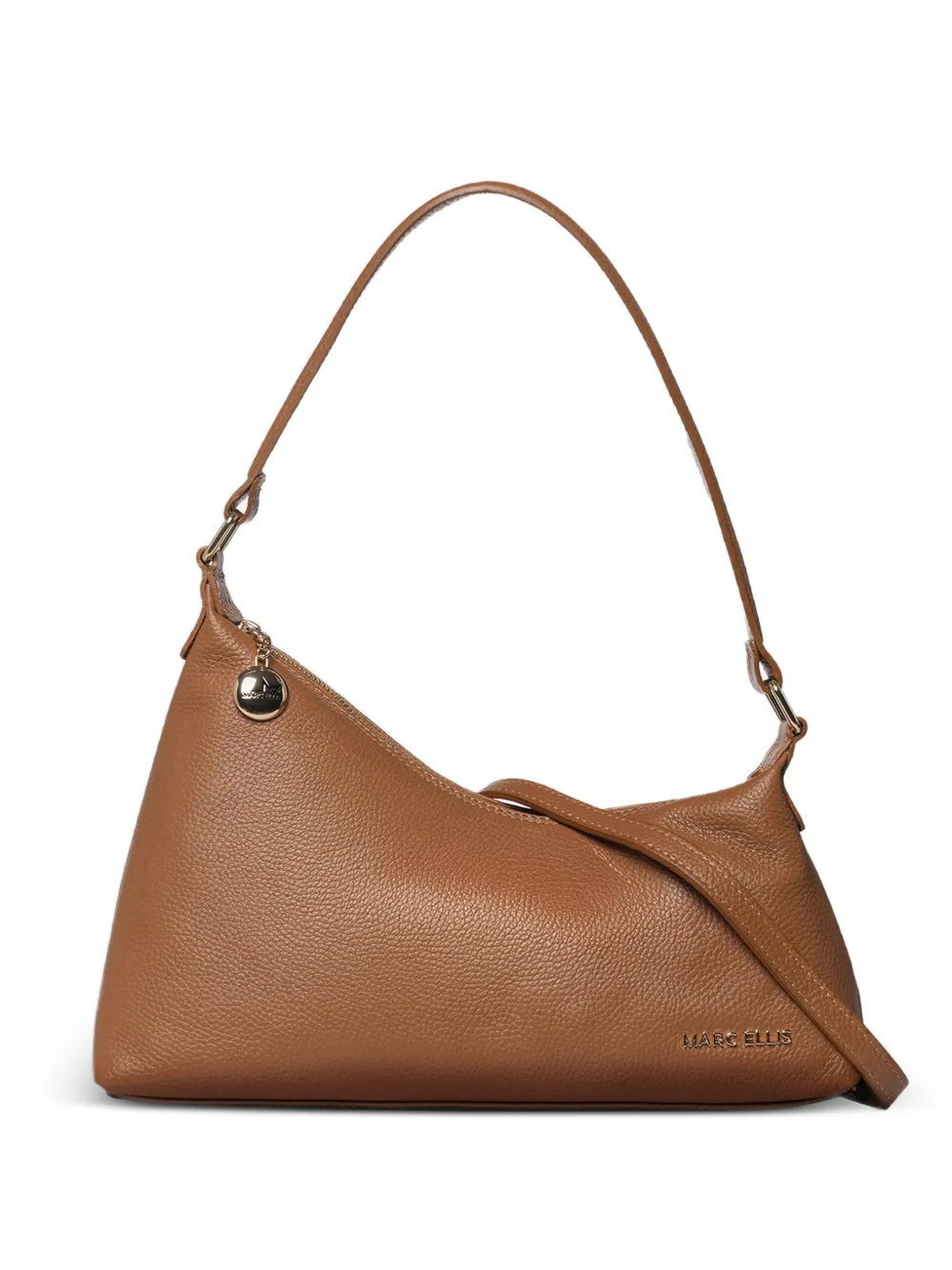Marc Ellis medium Wynn leather shoulder bag - Marrone