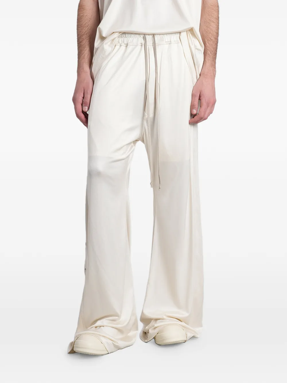 Rick Owens DRKSHDW press-stud drawstring trousers - Nude