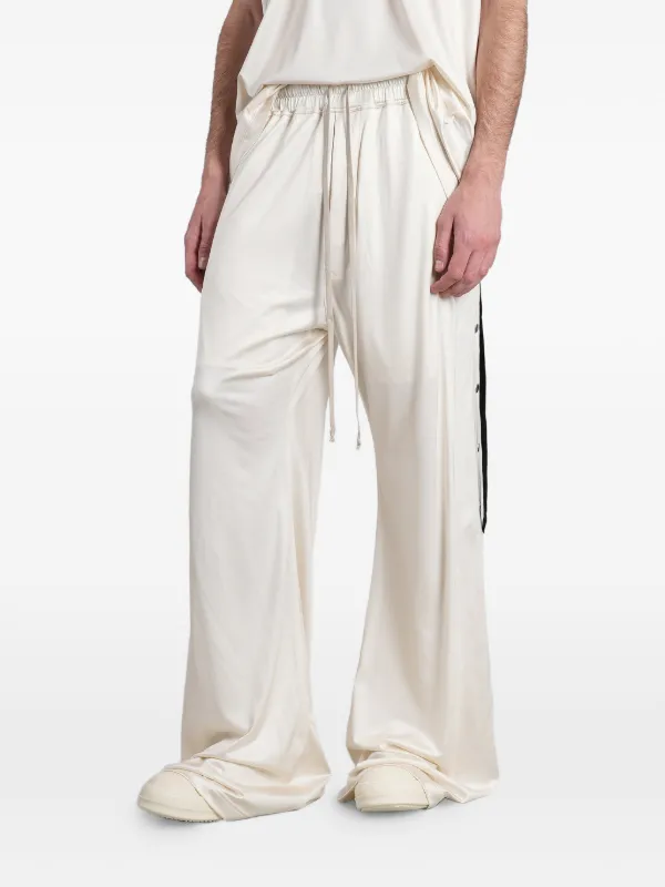 Rick Owens DRKSHDW press-stud Drawstring Trousers | Neutrals