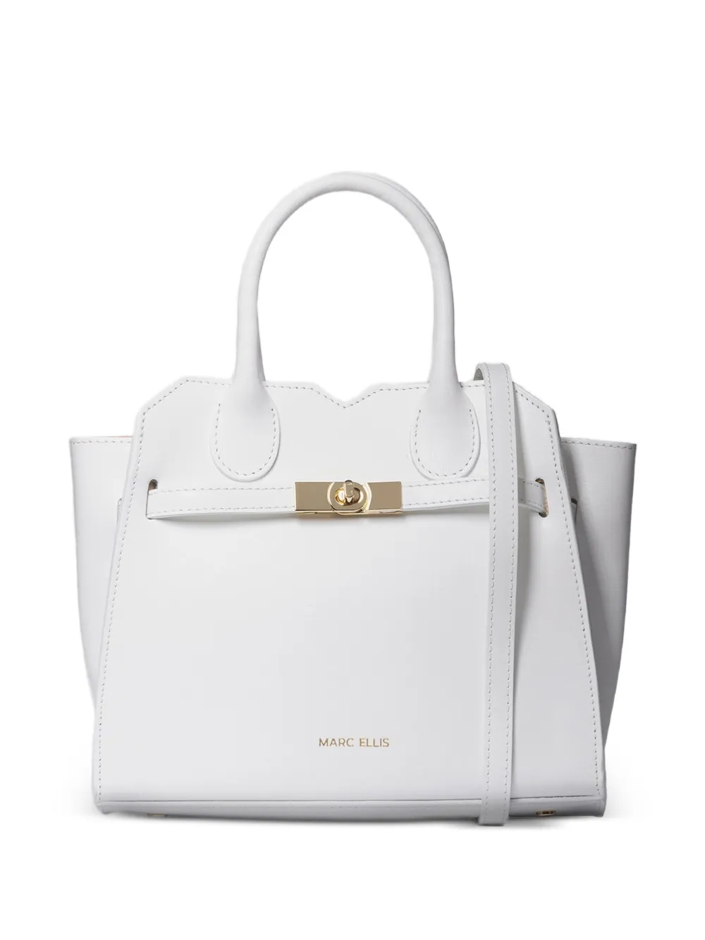 Marc Ellis Antilia twist-lock tote bag - Bianco
