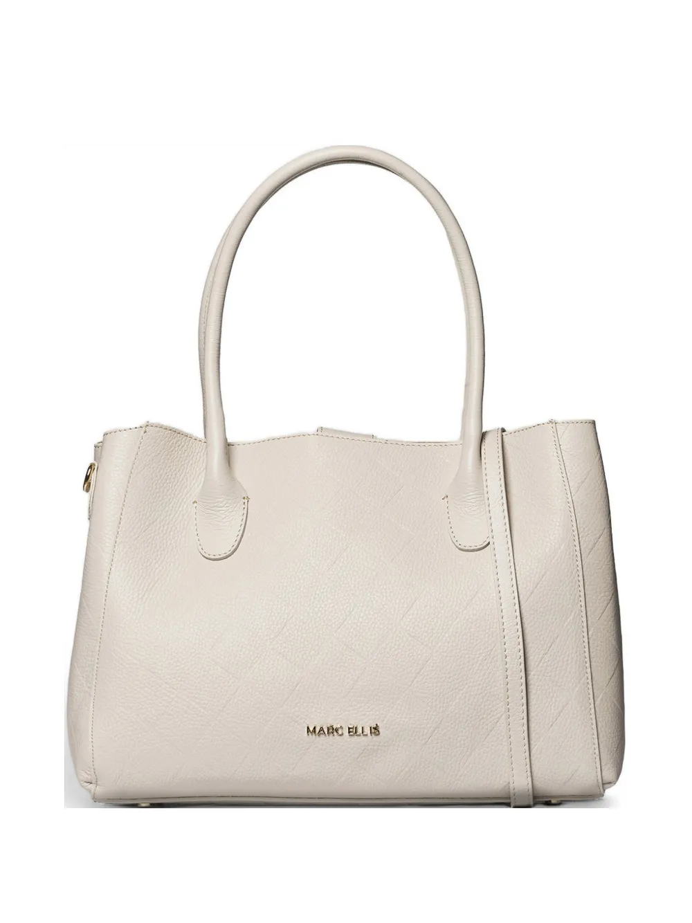 Marc Ellis Alene quilted leather tote bag - Toni neutri