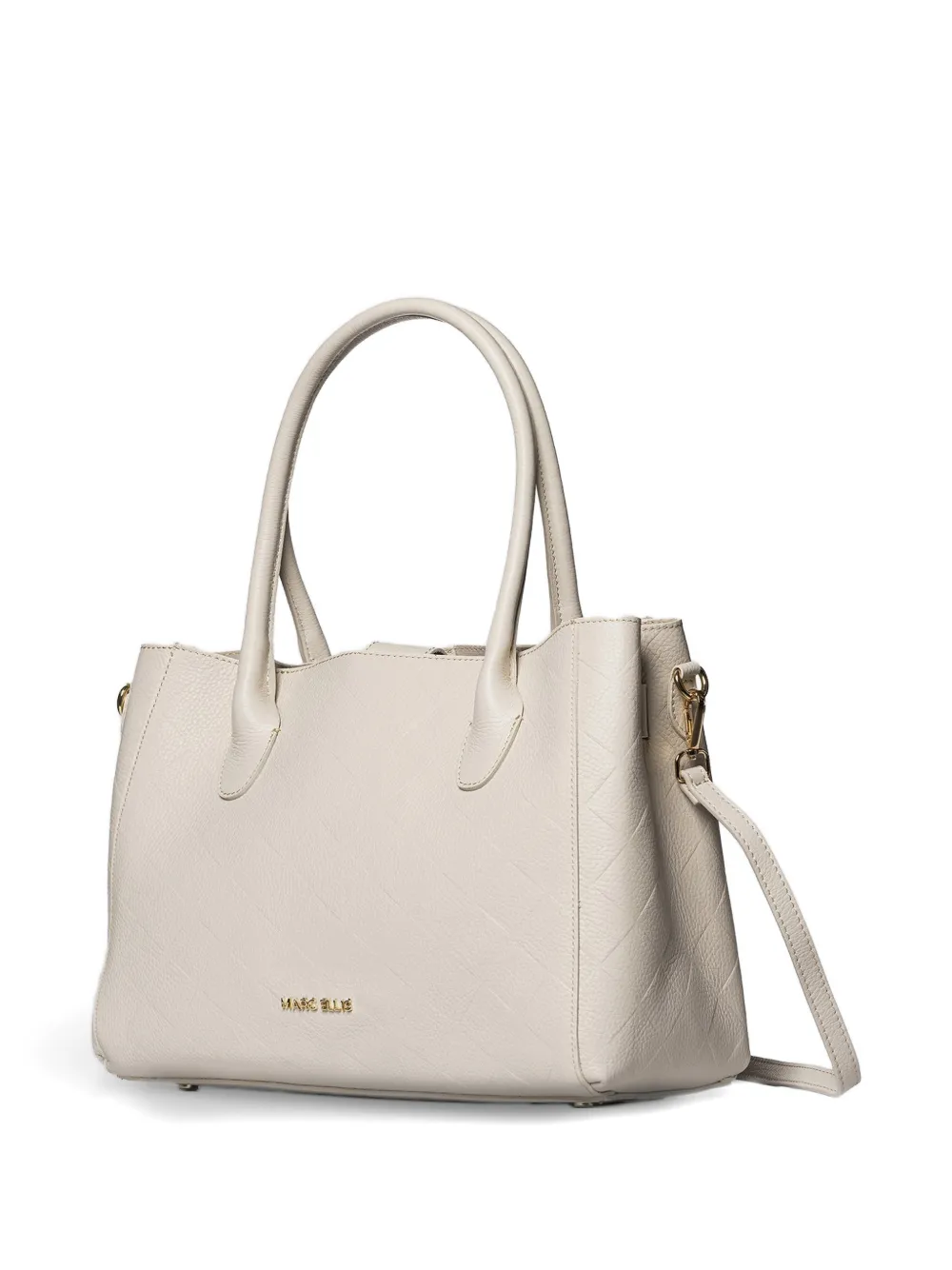Marc Ellis Alene gewatteerde leren shopper Beige