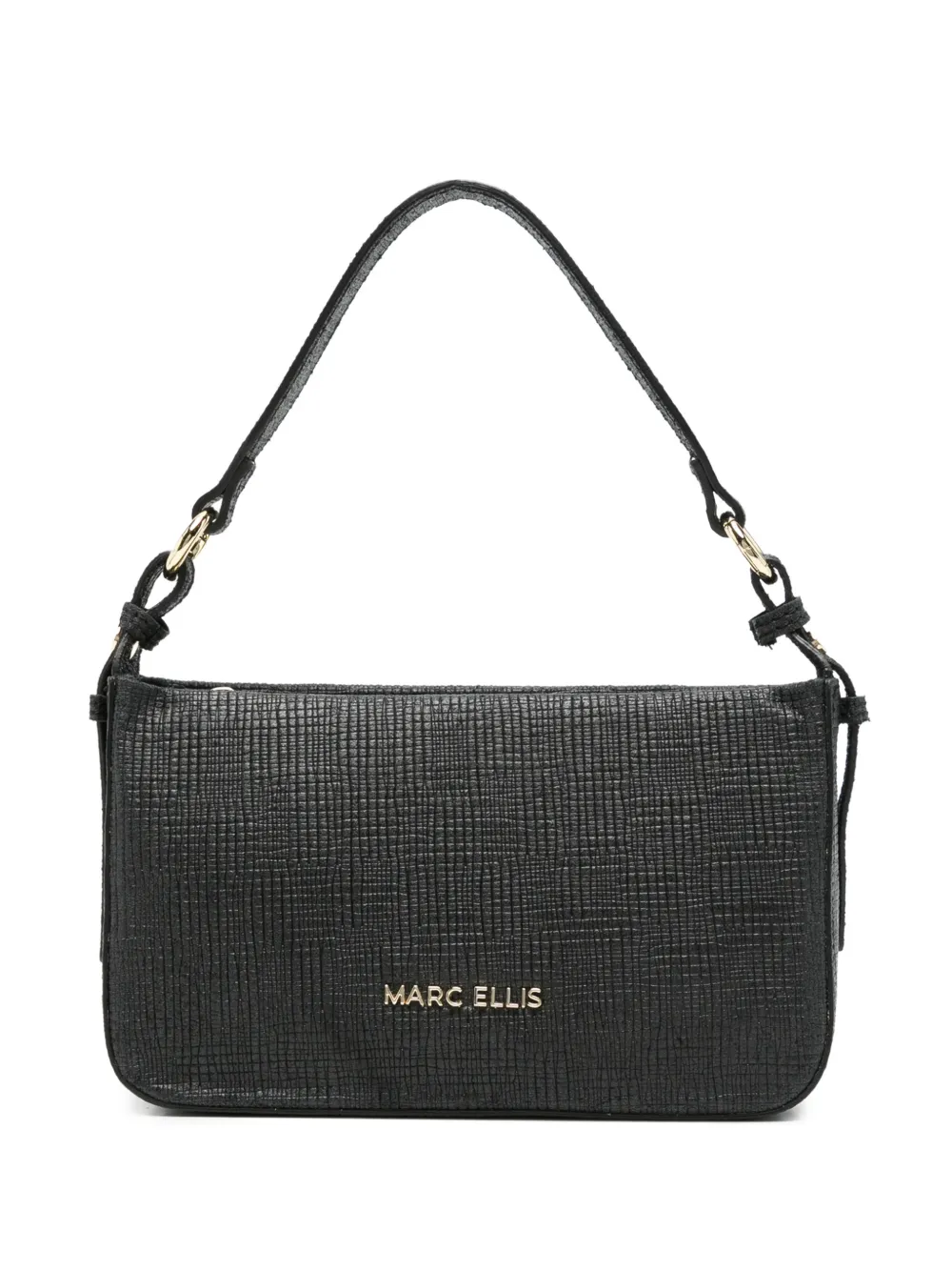 Marc Ellis Cleo textured-finish shoulder bag - Nero