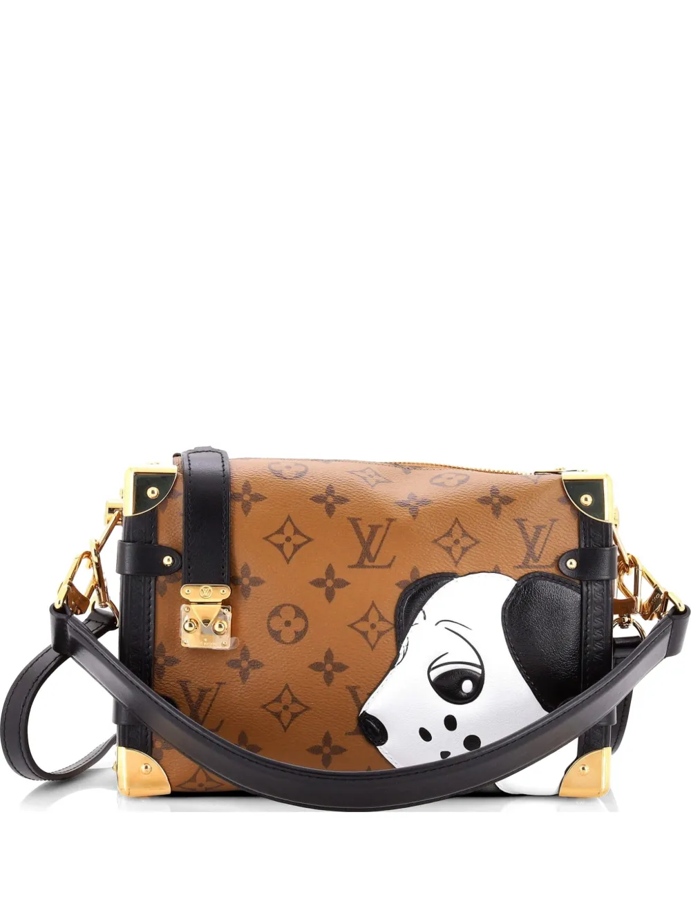 Louis Vuitton Pre-Owned Side Trunk Handbag Limited Edition Sun Yitian Reverse Monogram Canvas MM shoulder bag - Marrone