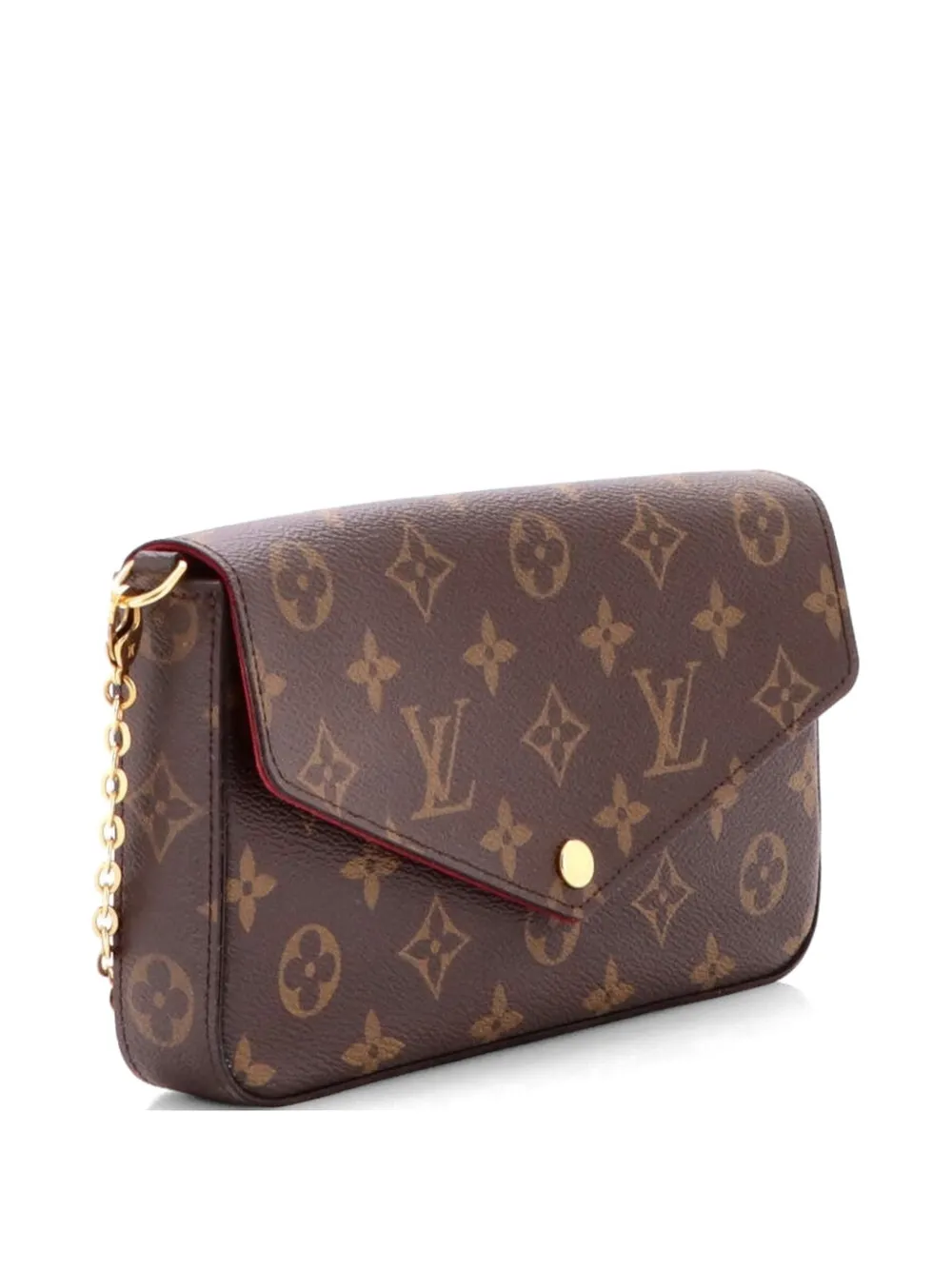 Louis Vuitton Pre-Owned Felicie Pochette Monogram Canvas crossbody bag - Braun