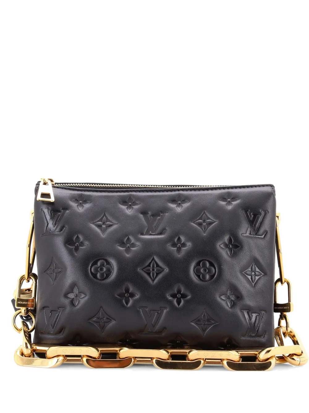 Louis Vuitton Pre-Owned Coussin Bag Monogram Embossed Lambskin BB crossbody bag - Schwarz