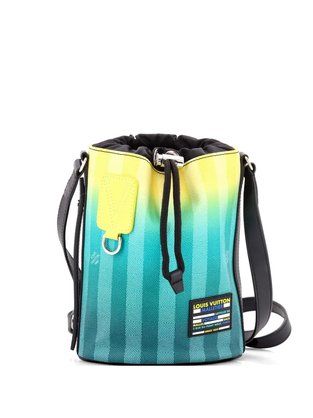 Louis Vuitton Pre-Owned Sac Marin Bag Limited Edition Gradient Damier Stripes BB crossbody bag - Verde