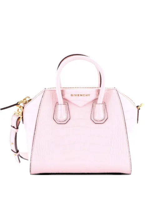 Givenchy Pre-Owned Antigona Bag Crocodile Embossed Leather Mini crossbody bag