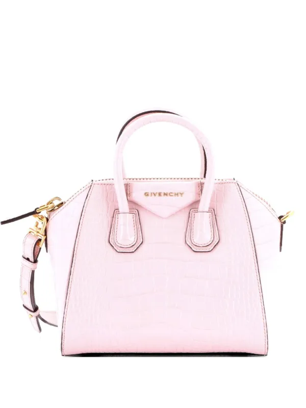 Givenchy Pre-Owned アンティゴナ クロコエンボス レザー ミニ 