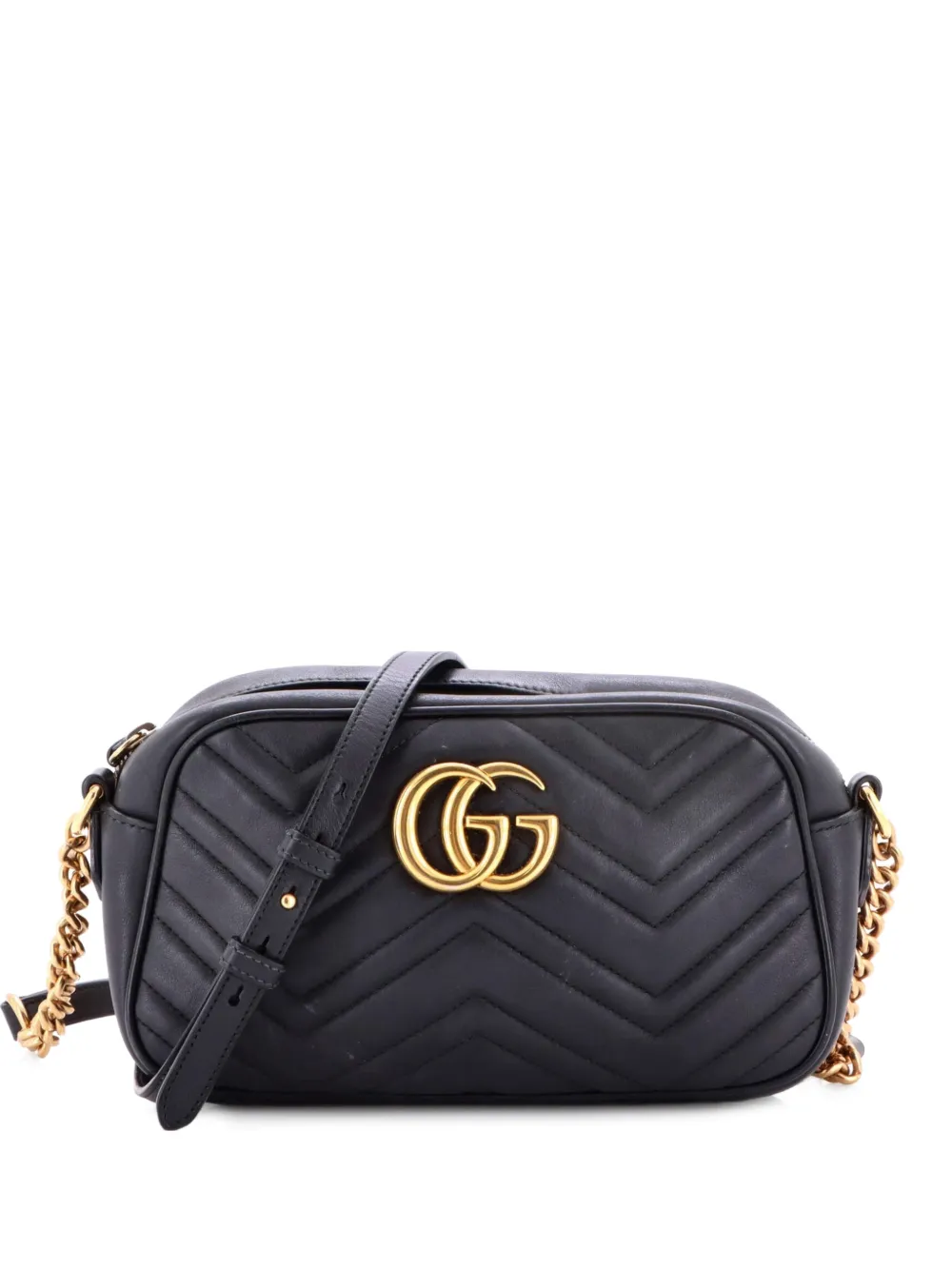 Gucci Pre-Owned GG Marmont Shoulder Bag Matelasse Leather Small crossbody bag - Nero