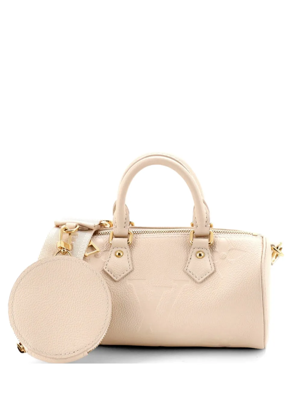 Louis Vuitton Pre-Owned Papillon Handbag Monogram Empreinte Giant BB satchel - Nude