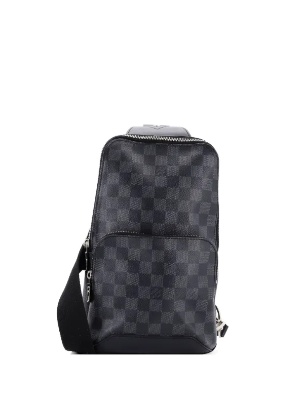 Louis Vuitton Pre-owned Avenue Sling Bag Damier Graphite Crossbody Bag in Black