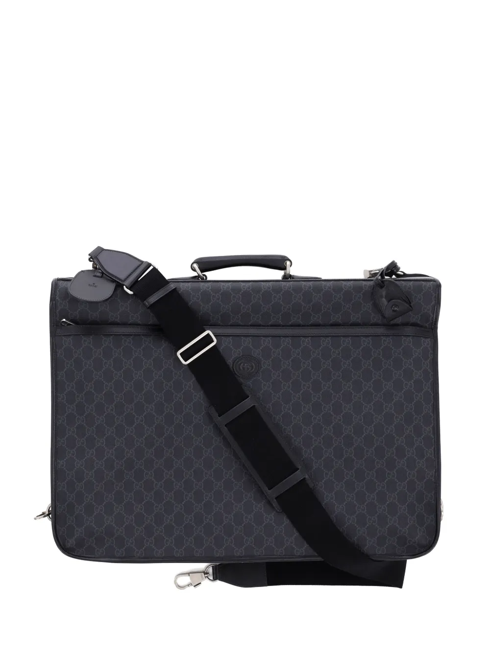 Gucci Pre-Owned Retro Interlocking G Garment Bag GG Coated Canvas travel bag - Nero