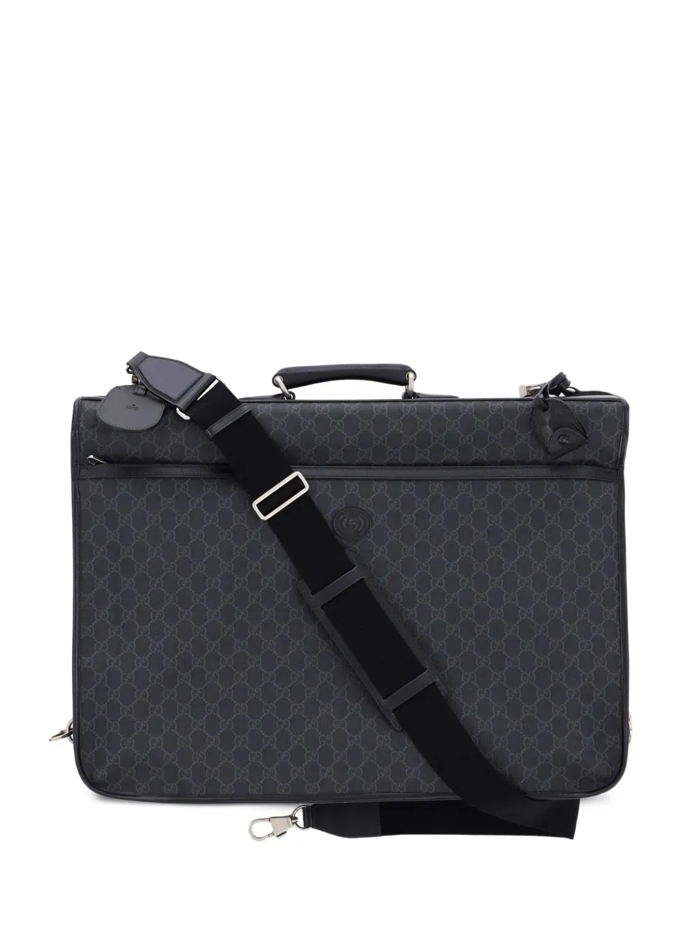 Gucci Pre-Owned Retro Interlocking G Garment Bag GG Coated Canvas travel bag - Nero