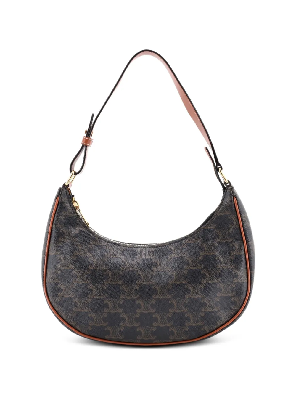 Celine Pre-Owned Ava Bag Triomphe Coated Canvas hobo bag - Marrone