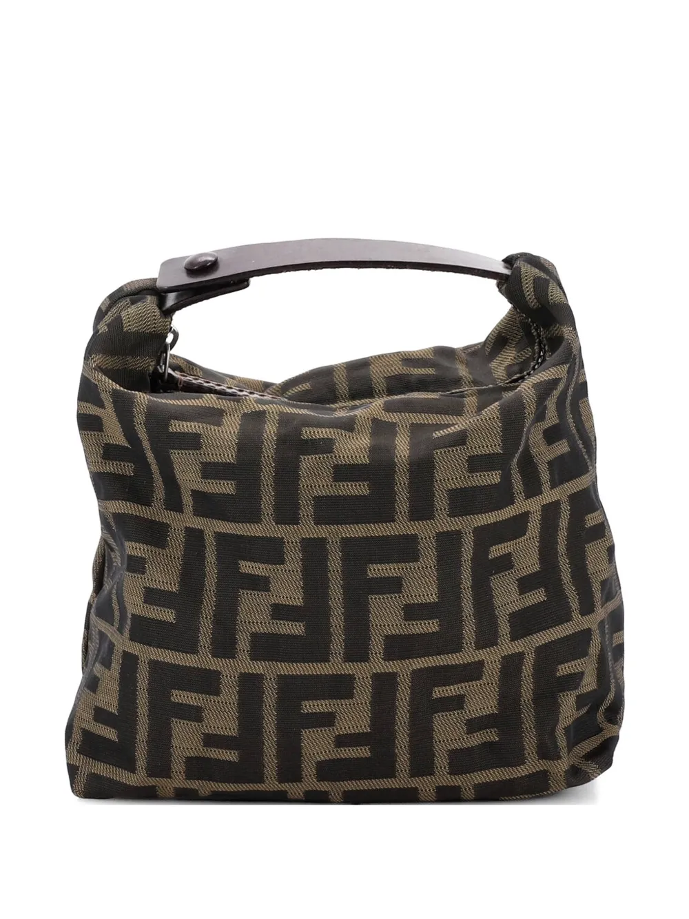 Fendi Pre-Owned Vintage Belted Pochette Zucca Canvas Mini shoulder bag - Brown