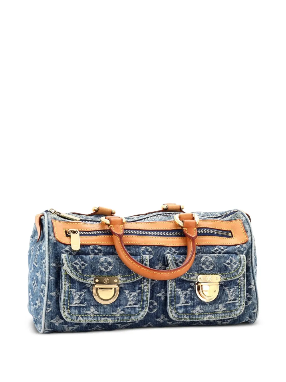Louis Vuitton Pre-Owned Neo Speedy Bag Denim handbag - Blu