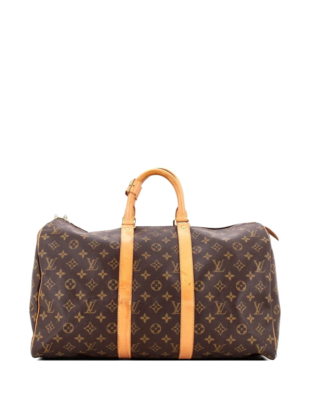 Louis Vuitton Pre-Owned Keepall Bag Monogram Canvas 45 satchel - Marrone