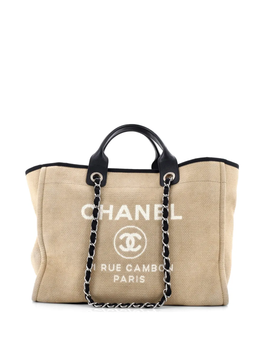 CHANEL Pre-Owned Deauville Canvas Medium tote bag - Toni neutri