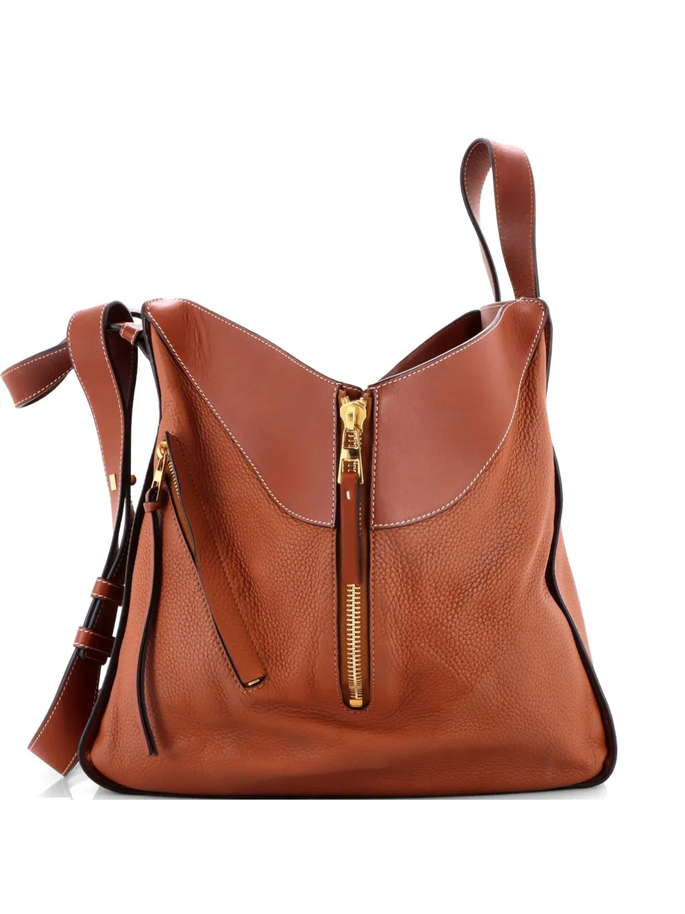 Loewe Pre-Owned Hammock Bag Leather Medium shoulder bag - Brown