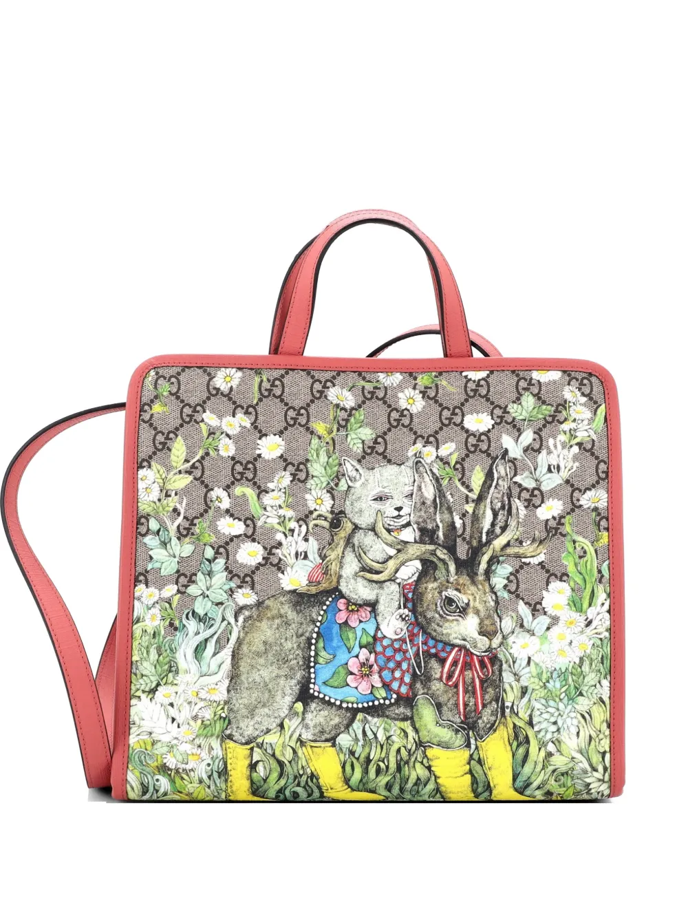 Gucci Pre-Owned x Yuko Higuchi Rabbit Kid's Printed GG Coated Canvas ...