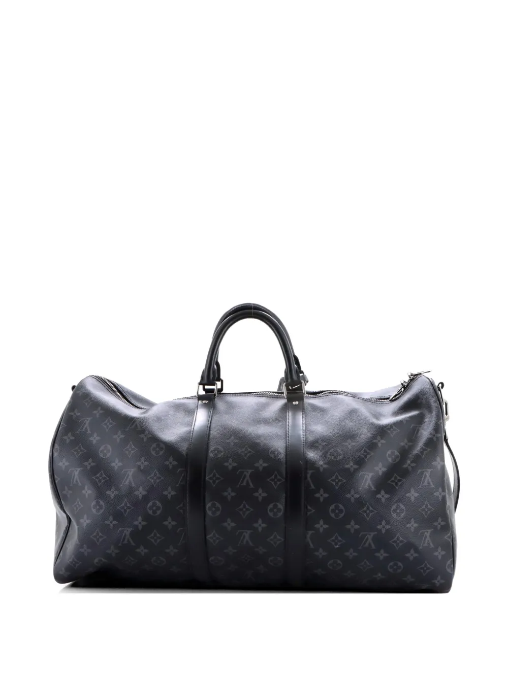 Louis Vuitton Pre-Owned Keepall Bandouliere Bag Monogram Eclipse Canvas 55 travel bag - Schwarz
