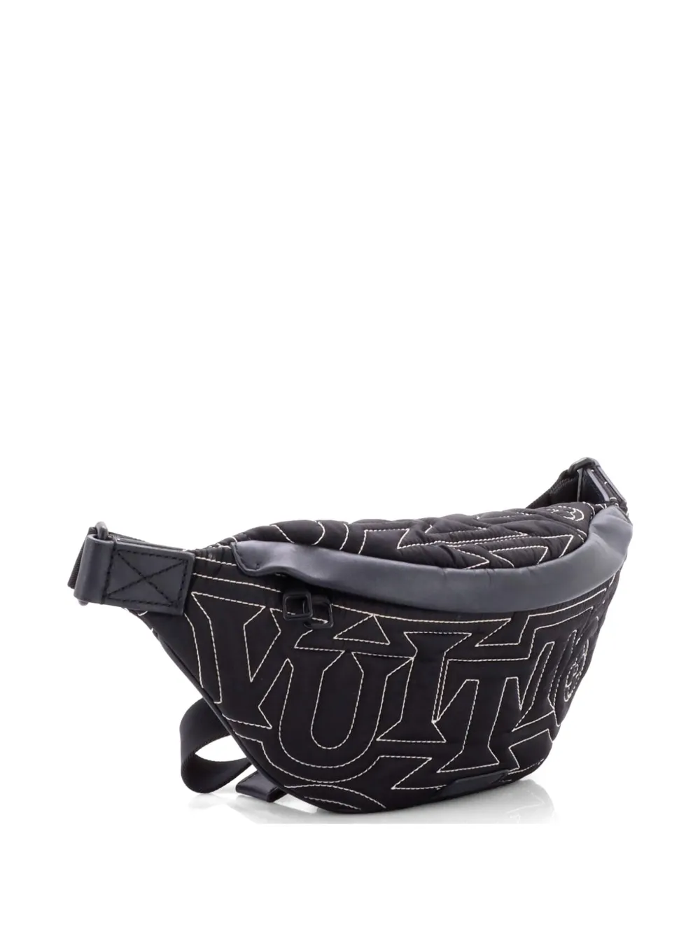 Louis Vuitton Pre-Owned Discovery Bumbag Limited Edition Snow Capsule Embroidered Monogram Nylon belt bag - Nero