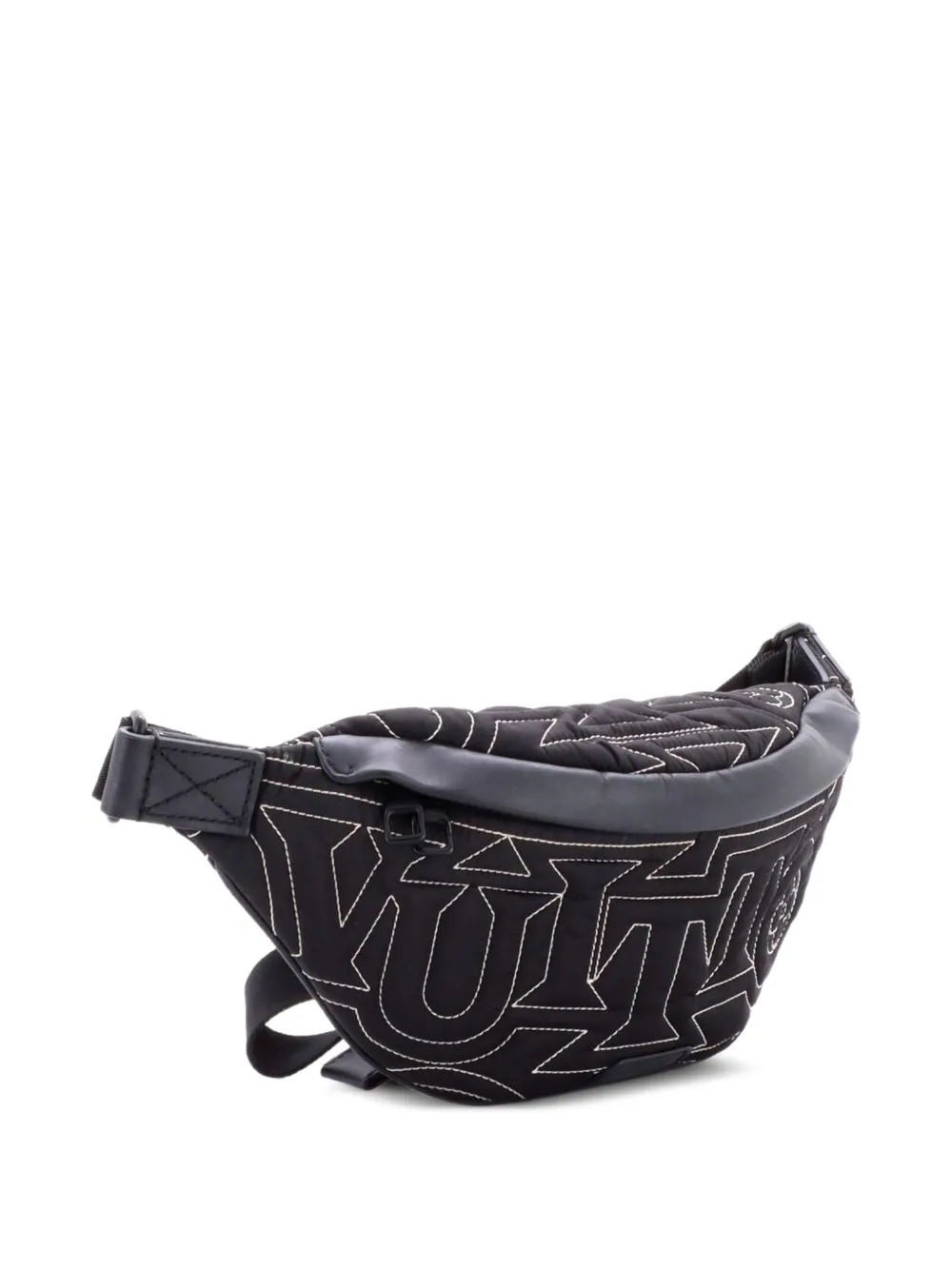 Louis Vuitton Pre-Owned Discovery Bumbag Limited Edition Snow Capsule Embroidered Monogram Nylon belt bag - Nero