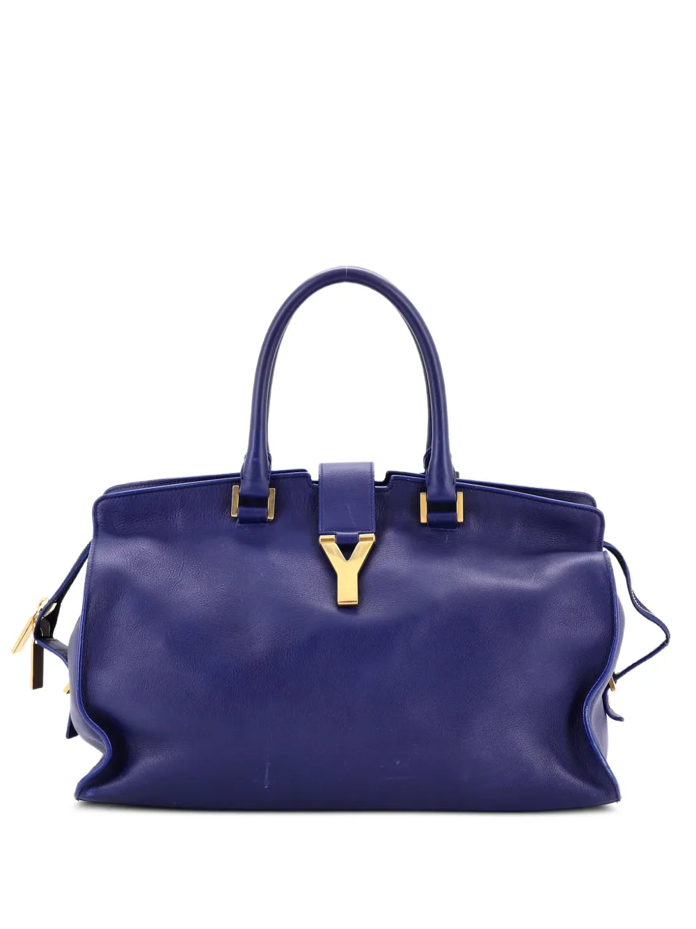 Saint Laurent Pre-Owned Classic Y Cabas Leather Medium tote bag - Blau
