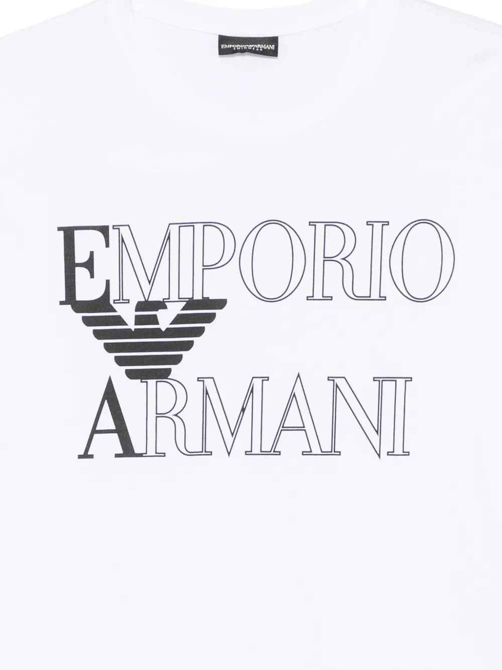 Emporio Armani T-shirt met logoprint Wit