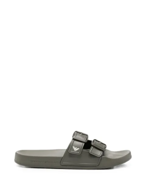 Emporio Armani buckle-strap slides