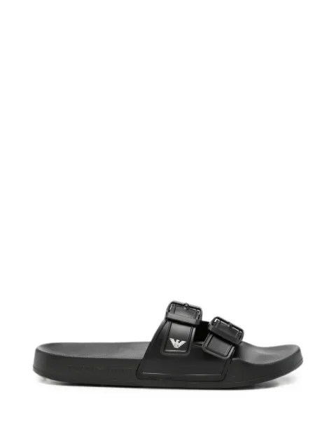 Emporio Armani buckle-fastening slides