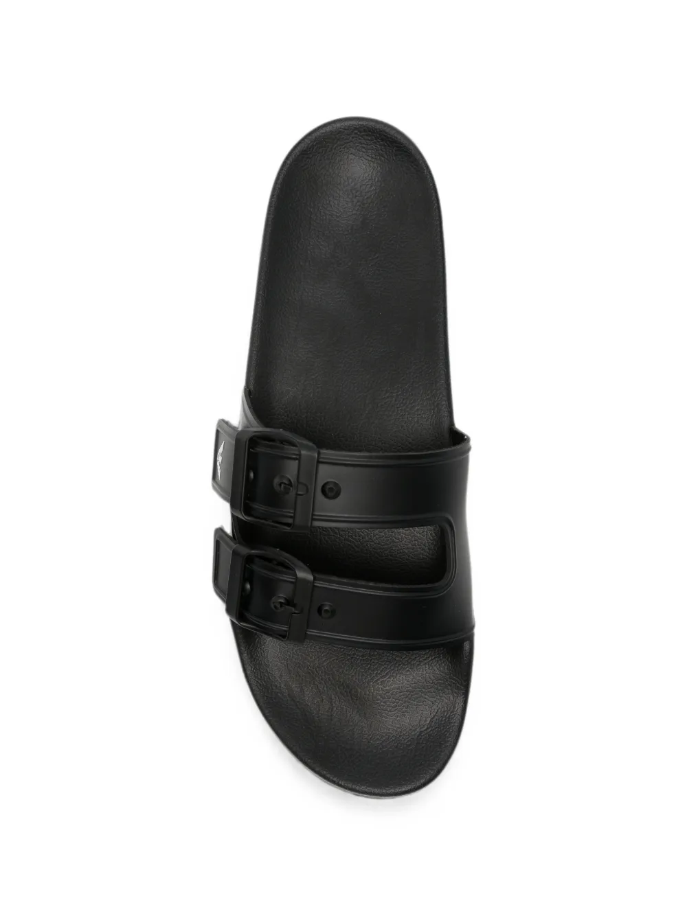Emporio Armani Slippers met gespdetails Zwart
