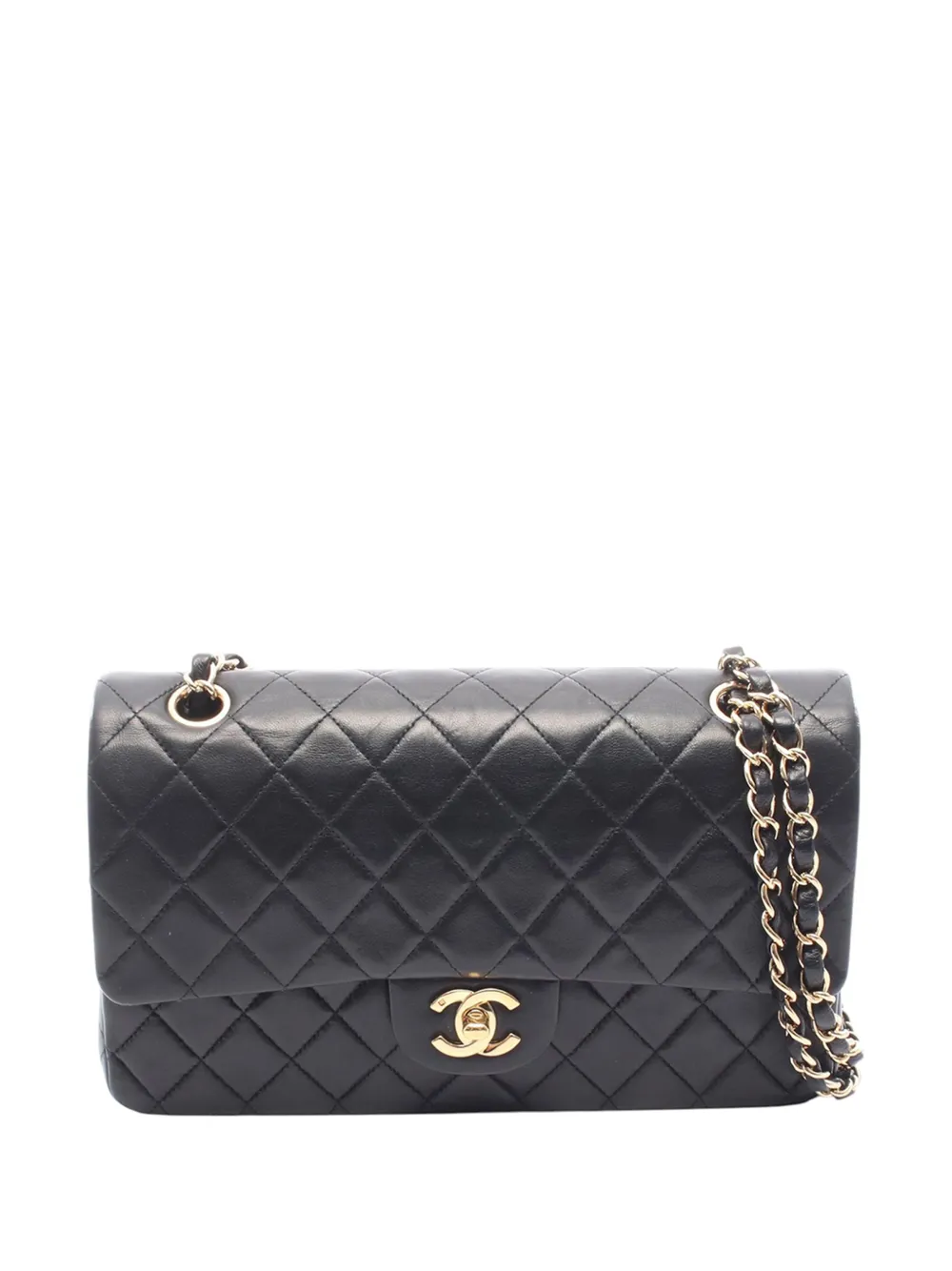 CHANEL Pre-Owned 2003-2004 Medium Classic Lambskin Double Flap shoulder bag - Nero