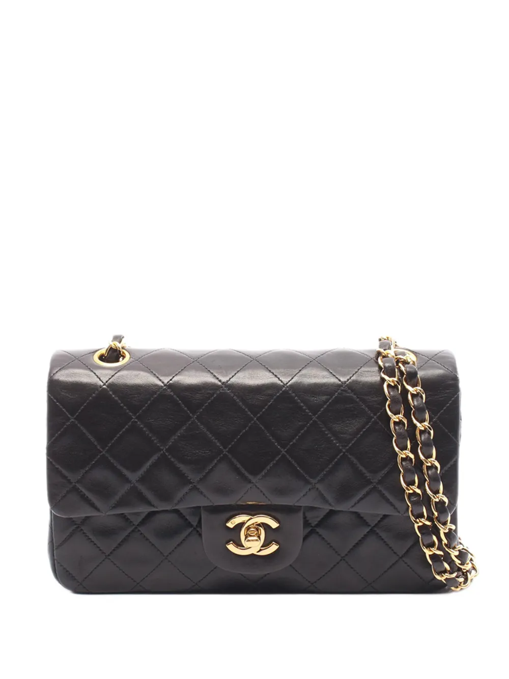 CHANEL Pre-Owned 1997-1999 Small Classic Lambskin Double Flap shoulder bag - Nero