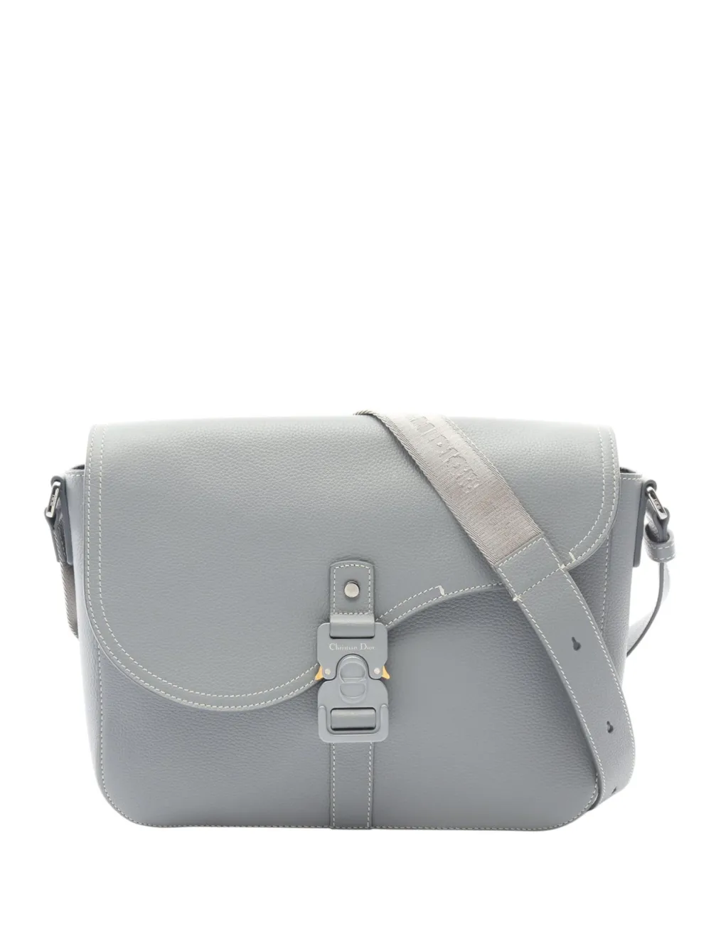 Christian Dior Pre-Owned 2010-2026 Leather Saddle Messenger Bag shoulder bag - Grigio