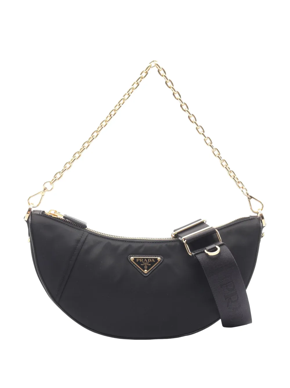 Prada Pre-Owned 2013-2026 Tessuto Demi Lune satchel - Nero