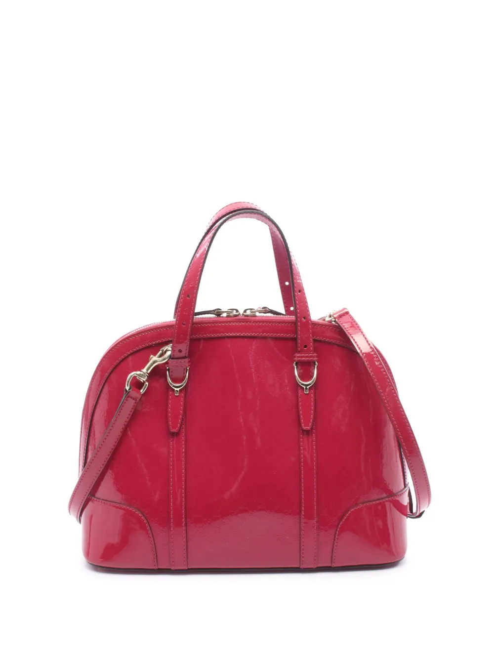 Gucci Pre-Owned 2000-2015 Small Microguccissima Patent Nice Dome satchel - Rosa
